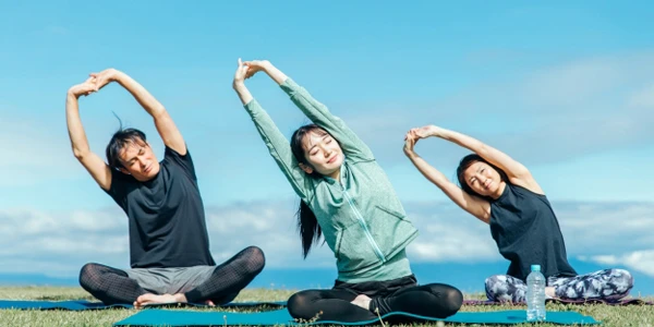 軽いストレッチ運動